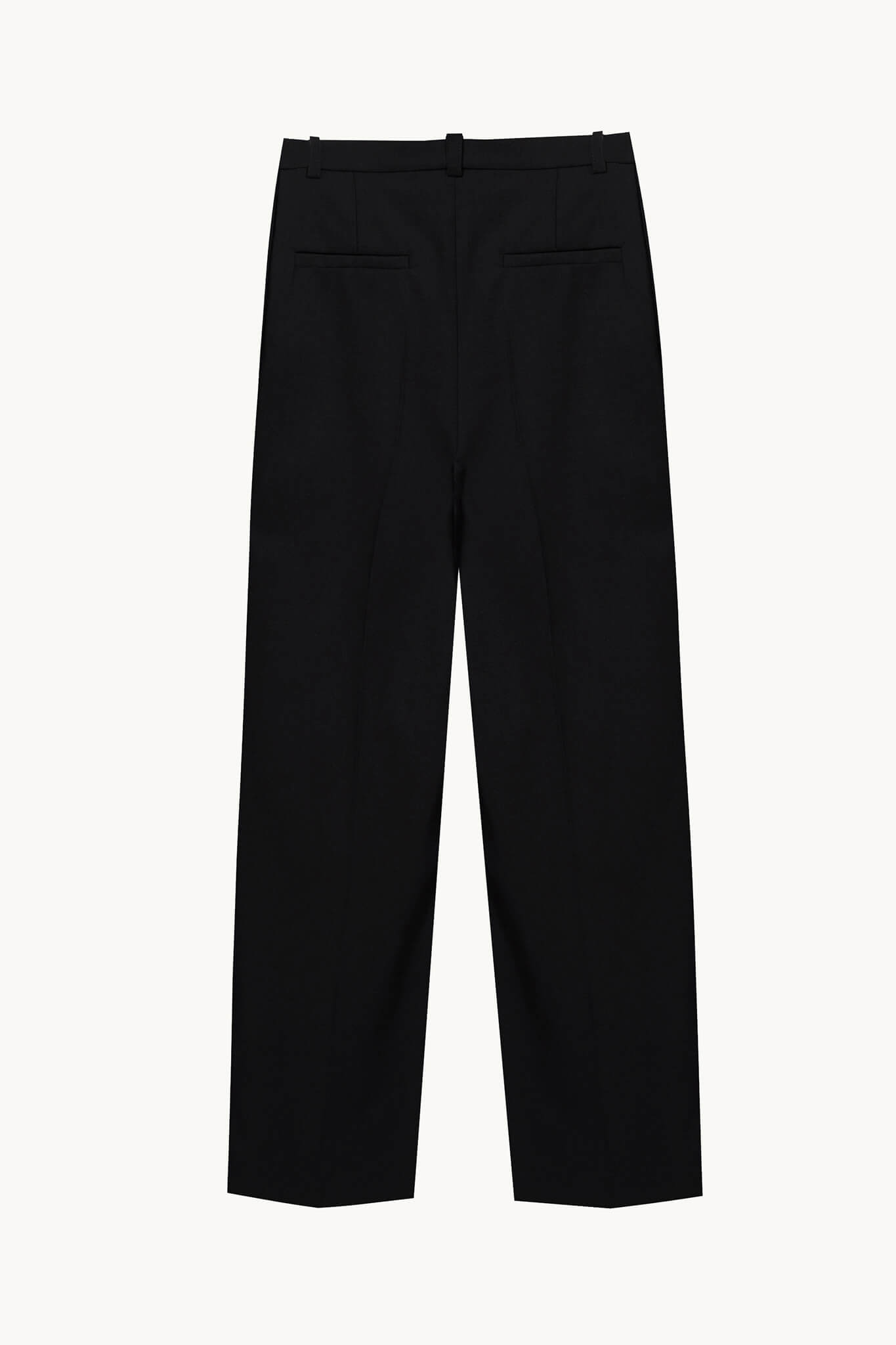 Loose Wool Pants In Black EPUZER COM